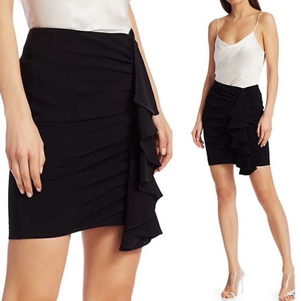 CINQ A SEPT Suri Gathered
Ruffle Mini Skirt